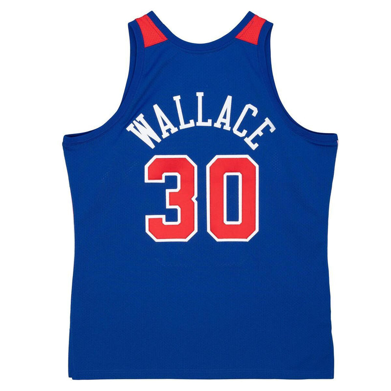 NBA AUTHENTIC JERSEY BULLETS 96-97 BEN WALLACE - Royal - Image 2