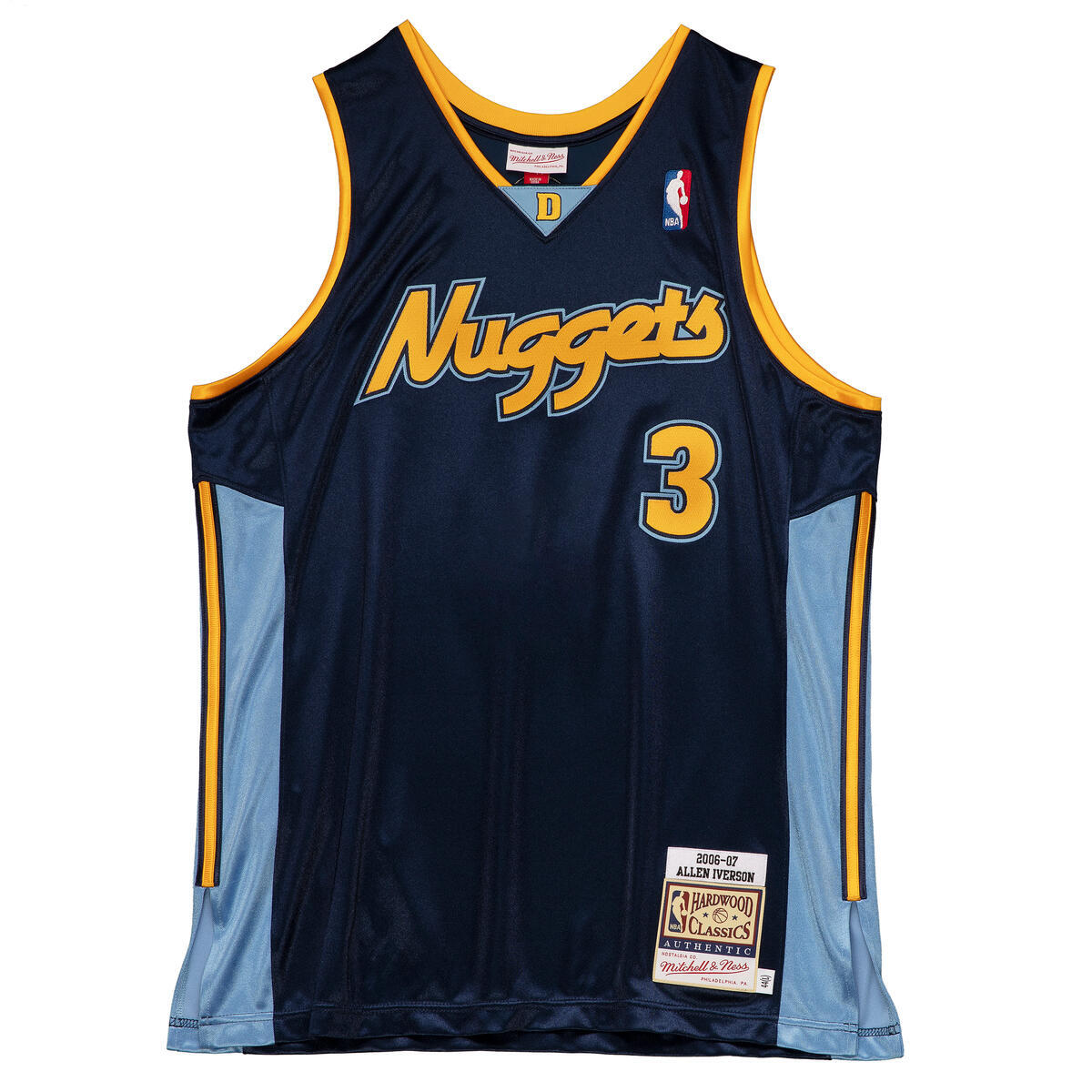 NBA AUTHENTIC JERSEY NUGGETS 2006 ALLEN IVERSON ASTROS BLUE AJY4GS20032-DNUNAVY06AIV - Image 3