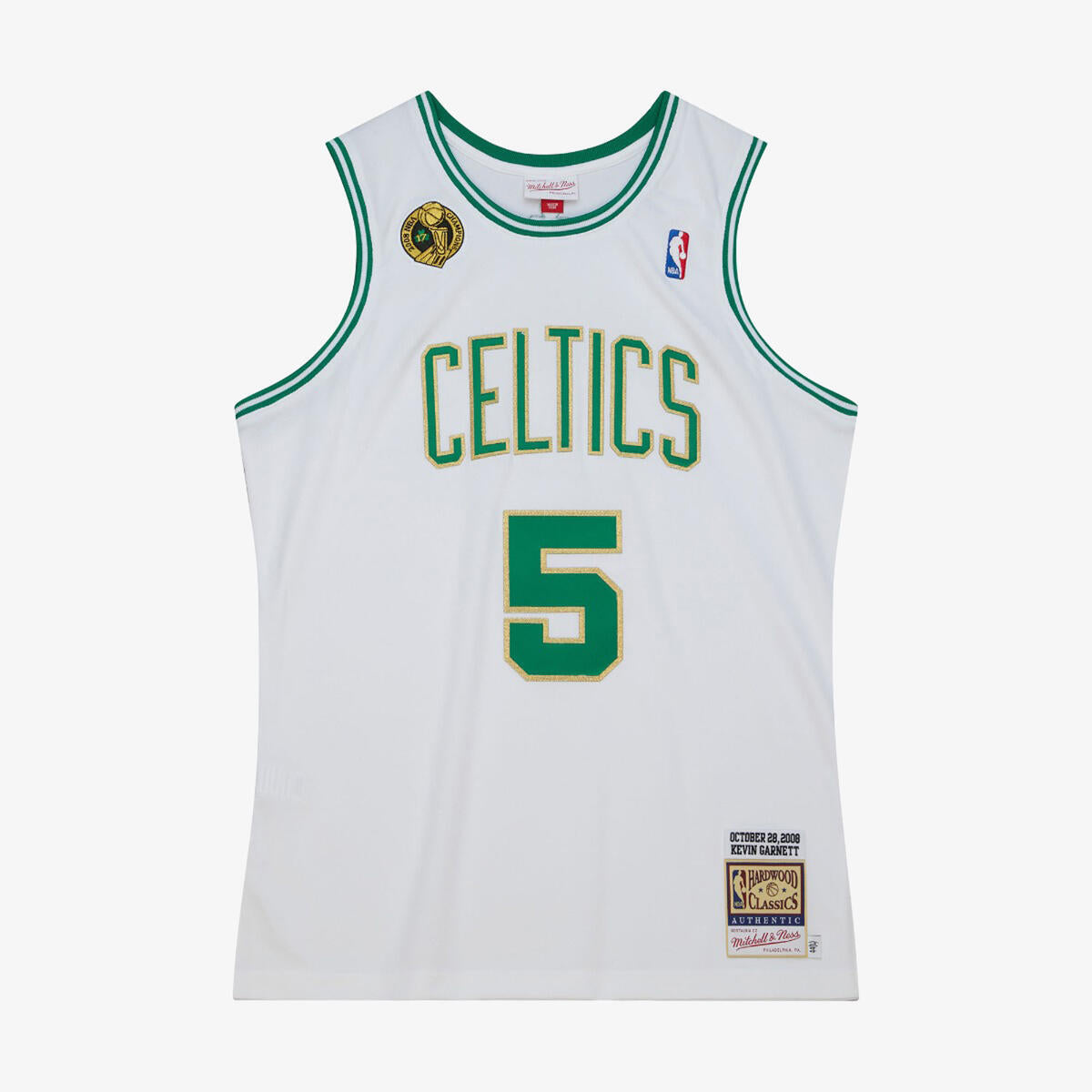 NBA AUTHENTIC JERSEY CELTICS 2008 KEVIN GARNETT - White - Image 1
