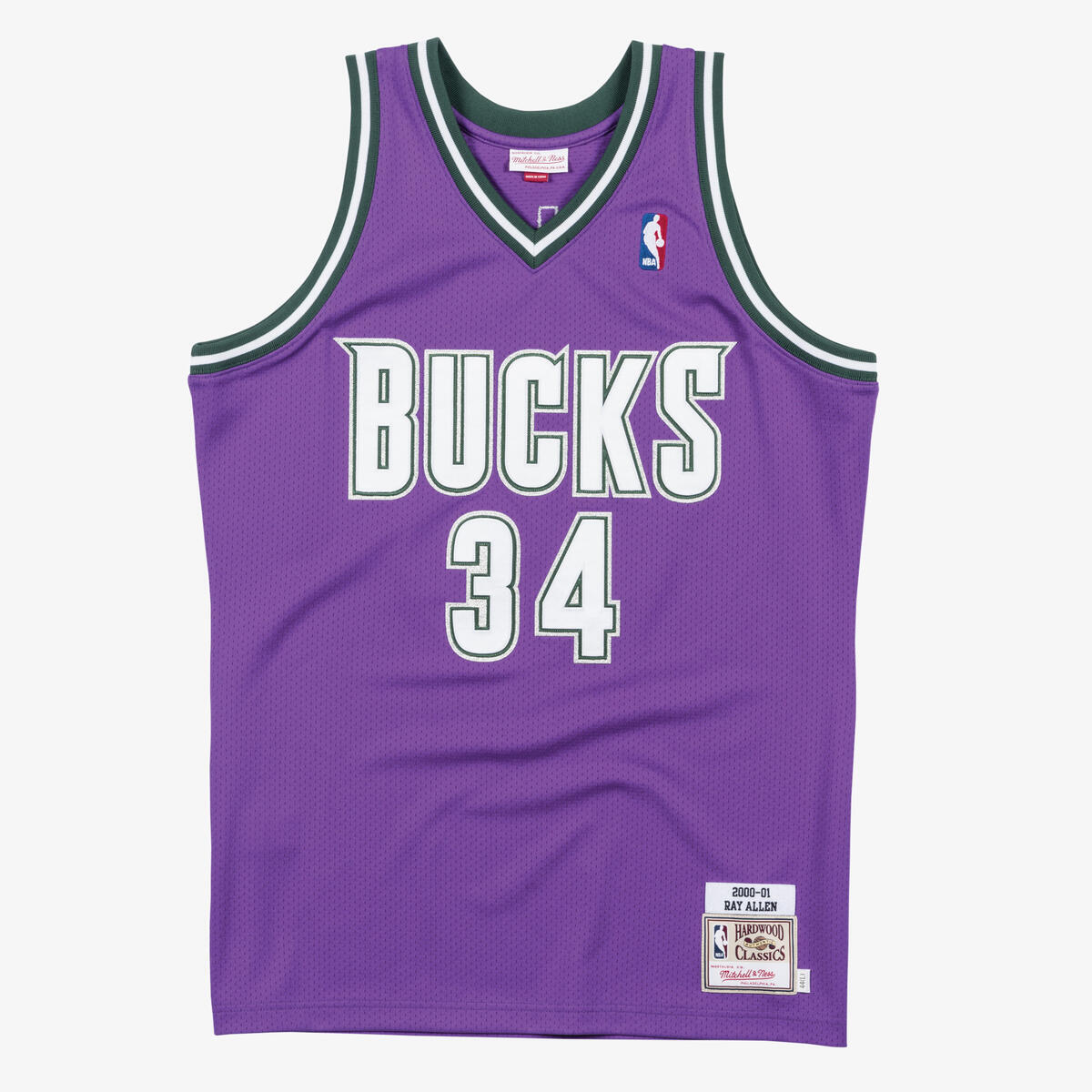 NBA AUTHENTIC JERSEY BUCKS 2000 RAY ALLEN - Purple - Image 1