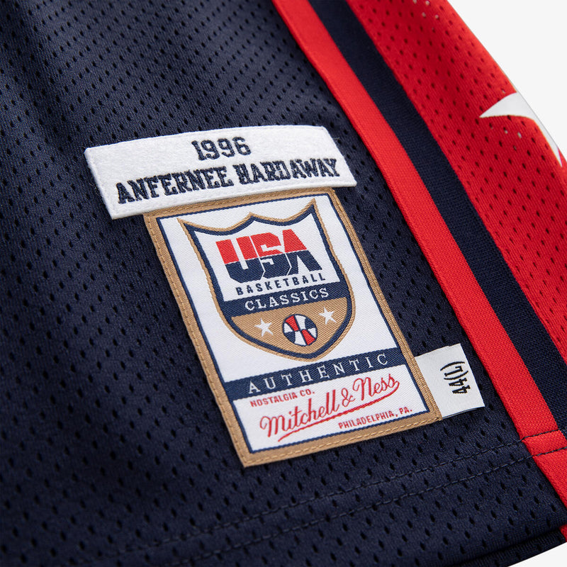 NBA AUTHENTIC JERSEY USA 1996 PENNY HARDAWAY - Navy - Image 5
