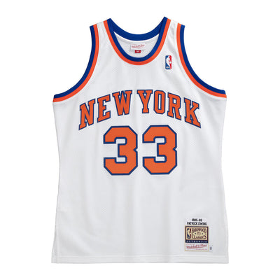 NBA AUTHENTIC JERSEY KNICKS 1985 PATRICK EWING White AJY4SB19086-NYKWHIT85PEW - Image 2