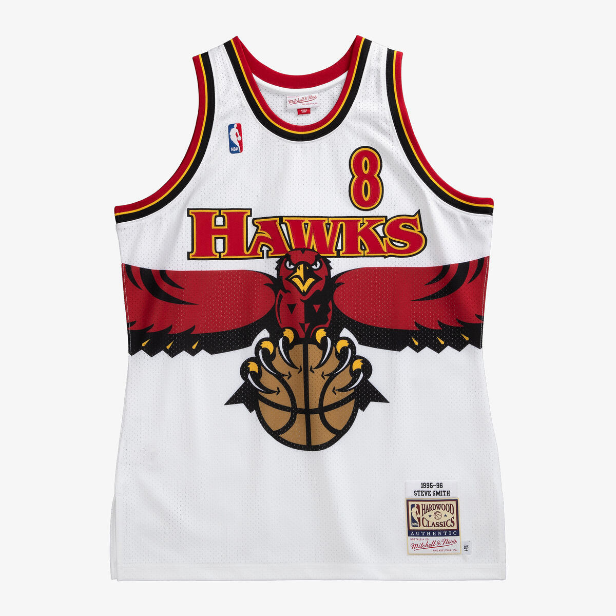NBA AUTHENTIC JERSEY HAWKS 1995 STEVE SMITH - White - Image 1
