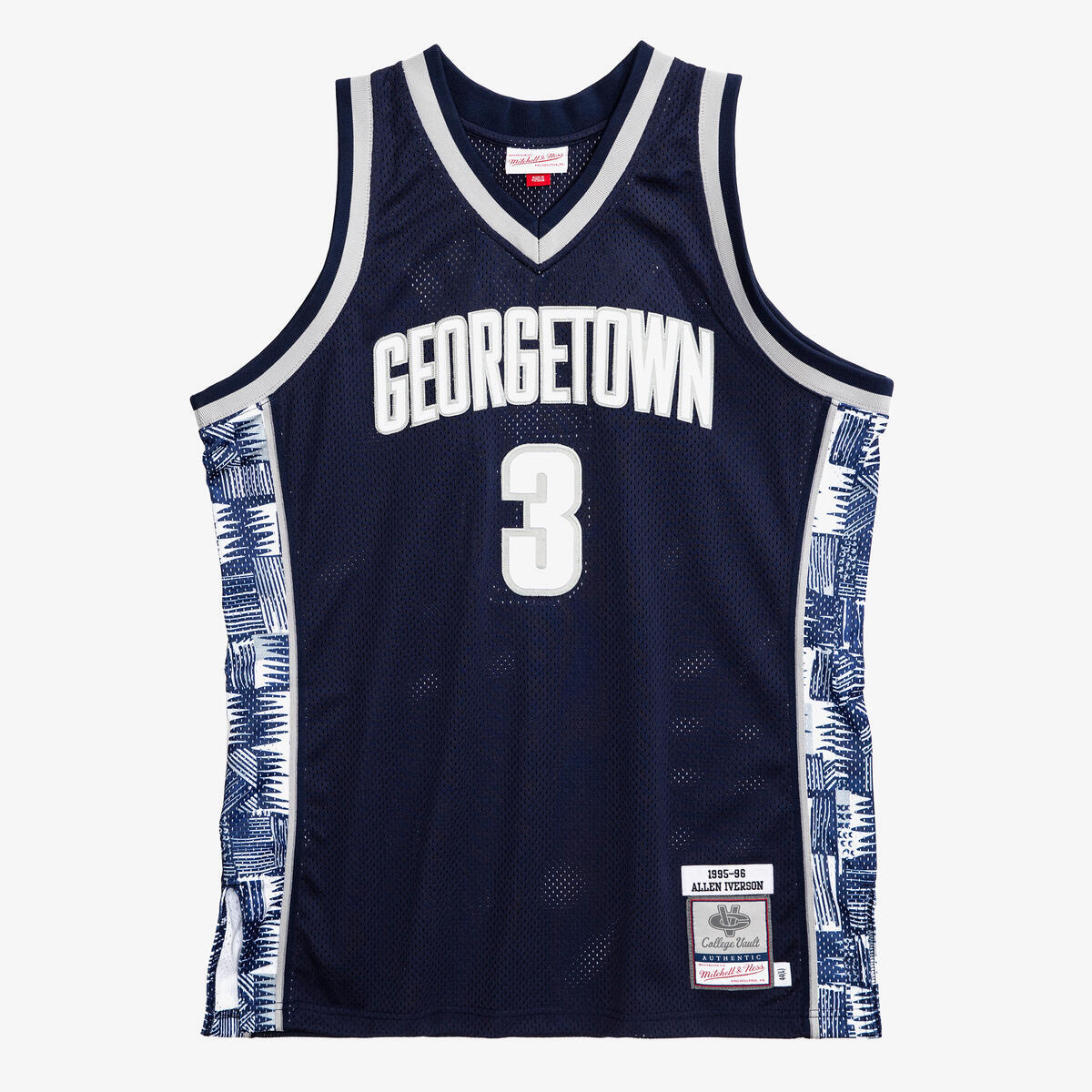 NCAA AUTHENTIC JERSEY GEORGETOWN 1995 ALLEN IVERSON - Navy - Image 1