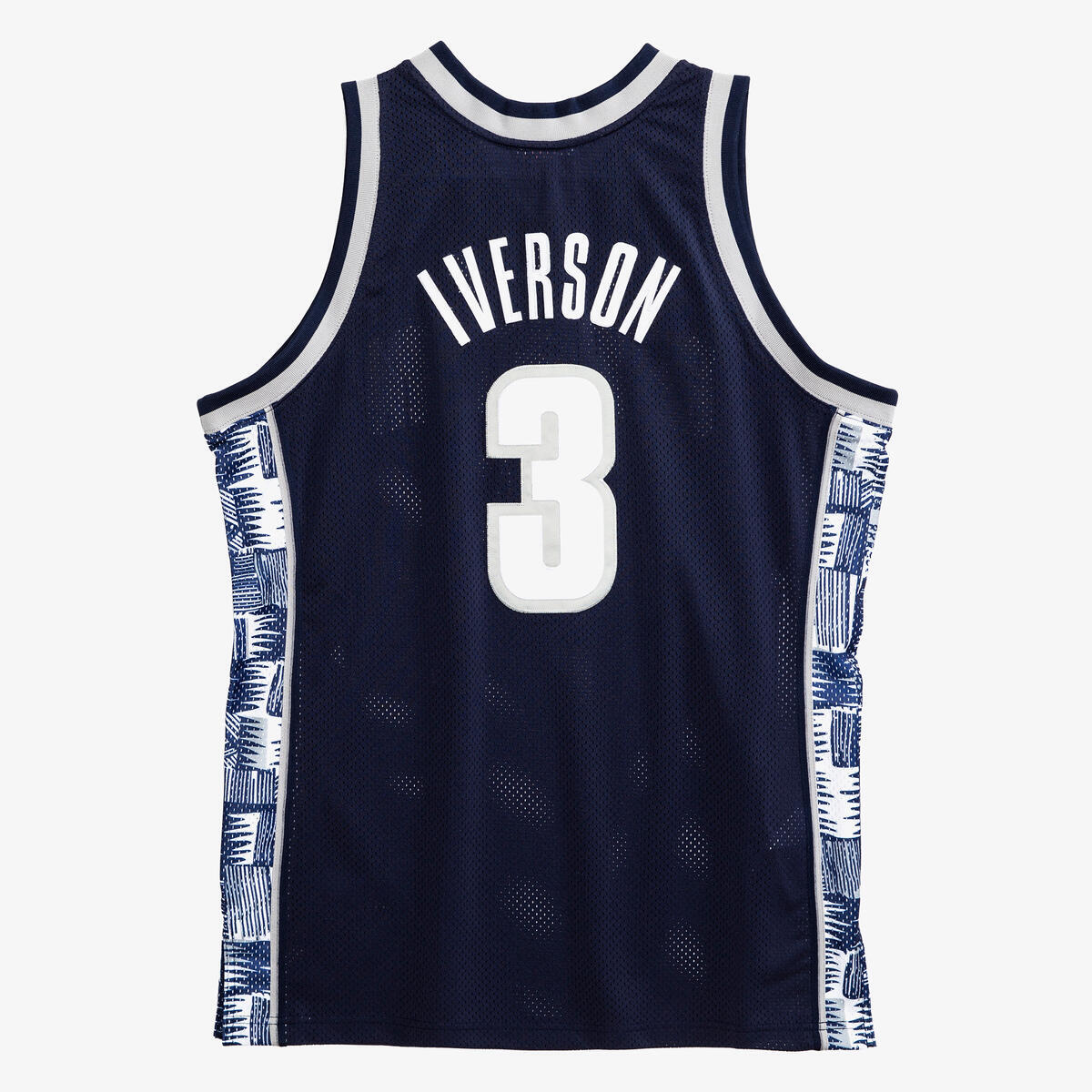 NCAA AUTHENTIC JERSEY GEORGETOWN 1995 ALLEN IVERSON - Navy - Image 2