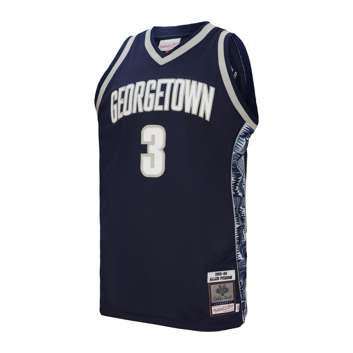 NCAA AUTHENTIC JERSEY GEORGETOWN 1995 ALLEN IVERSON - Navy - Image 6