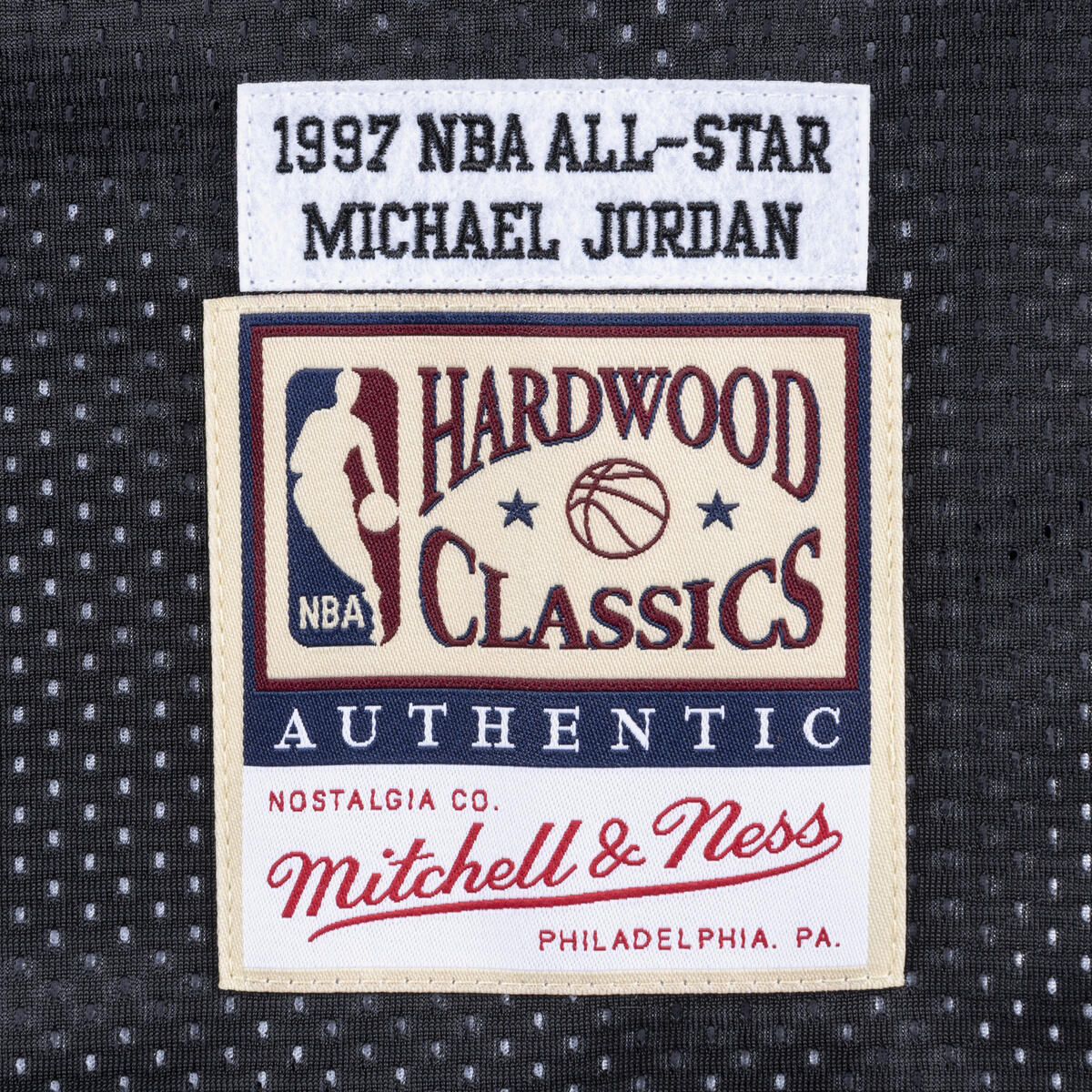 NBA AUTHENTIC PRACTICE JERSEY ALL-STAR 1997 MICHAEL JORDAN - Black-White - Image 5