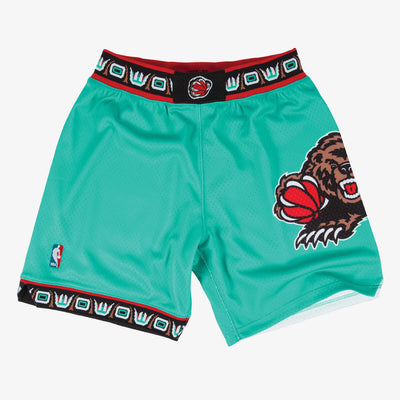 NBA AUTHENTIC ROAD SHORTS GRIZZLIES 95-96 - Teal - Image 1