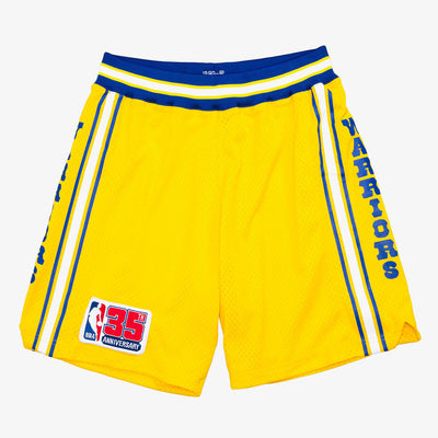 NBA AUTHENTIC SHORTS WARRIORS 80 - Yellow - Image 1