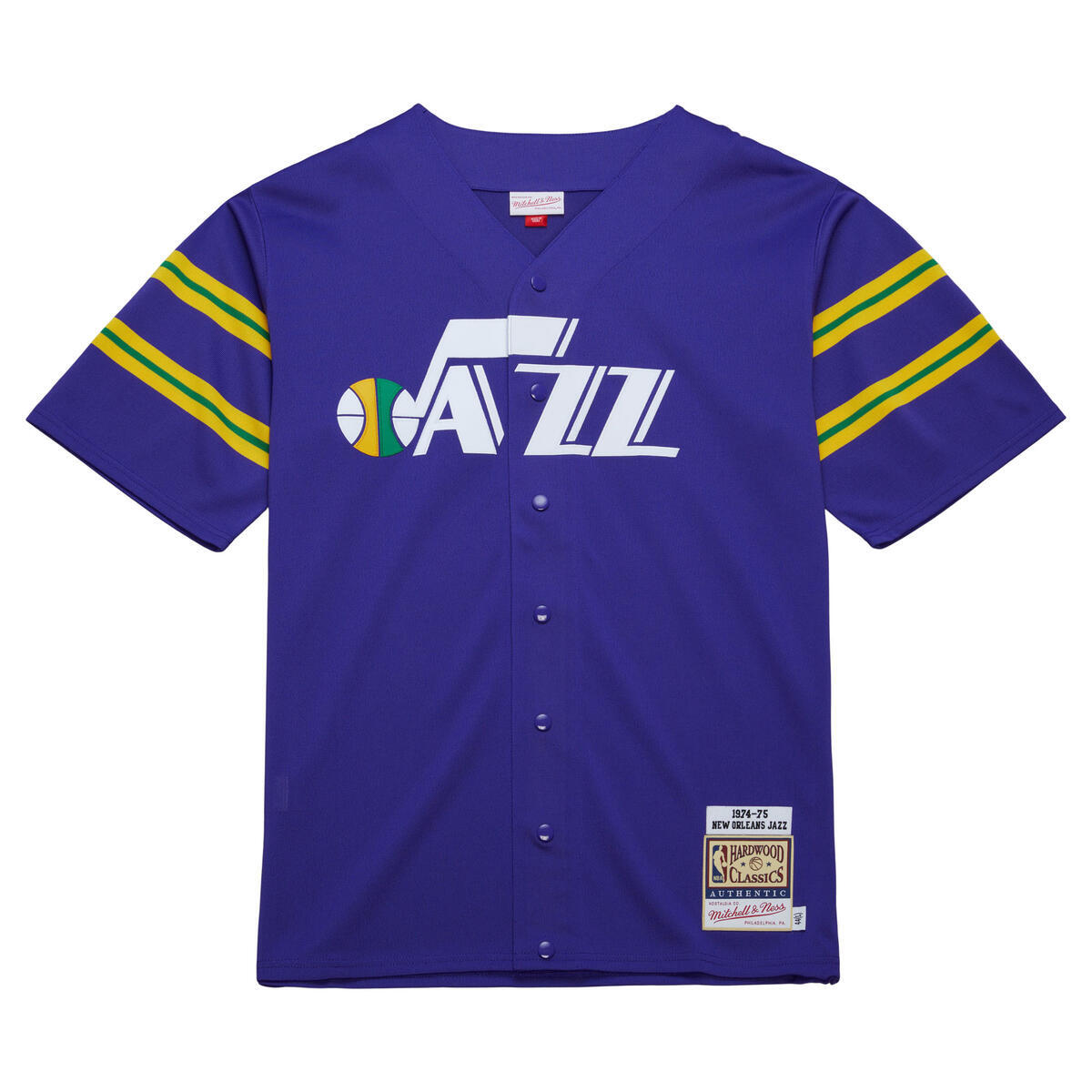 NBA DARK SHOOTING SHIRT JAZZ 1974 Purple ASSH7465-NOJ74PPPPURP - Image 1