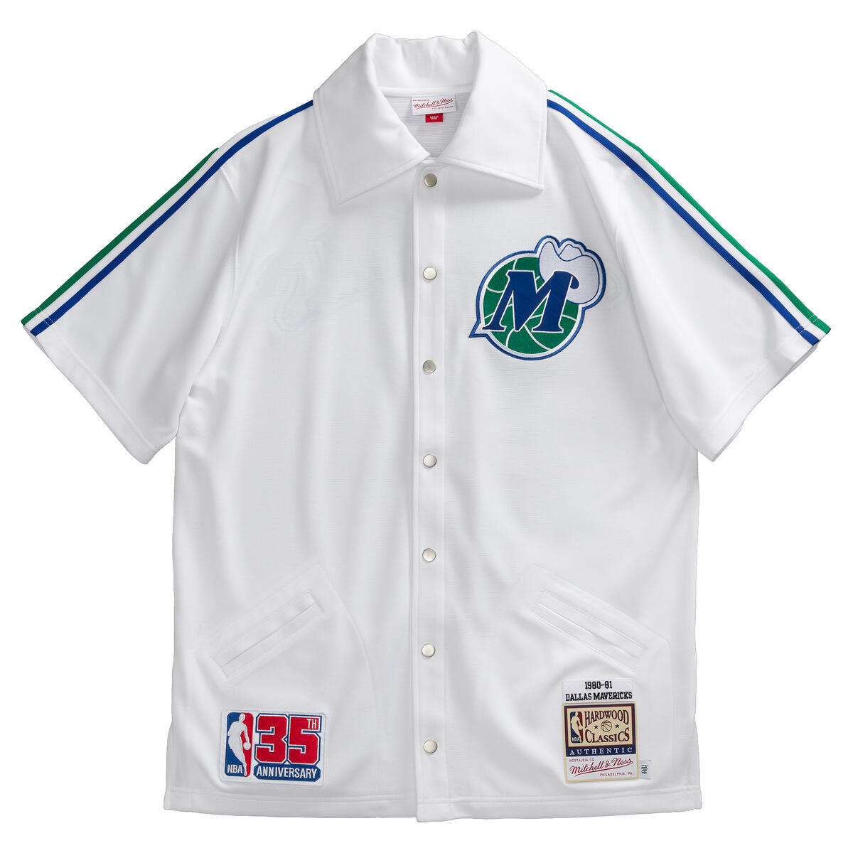 NBA AUTHENTIC SHOOTING SHIRT MAVERICKS 80 - White - Image 1