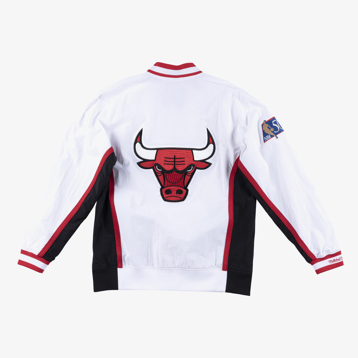 NBA AUTHENTIC WARM UP JACKET BULLS 1996 - White-Black - Image 2