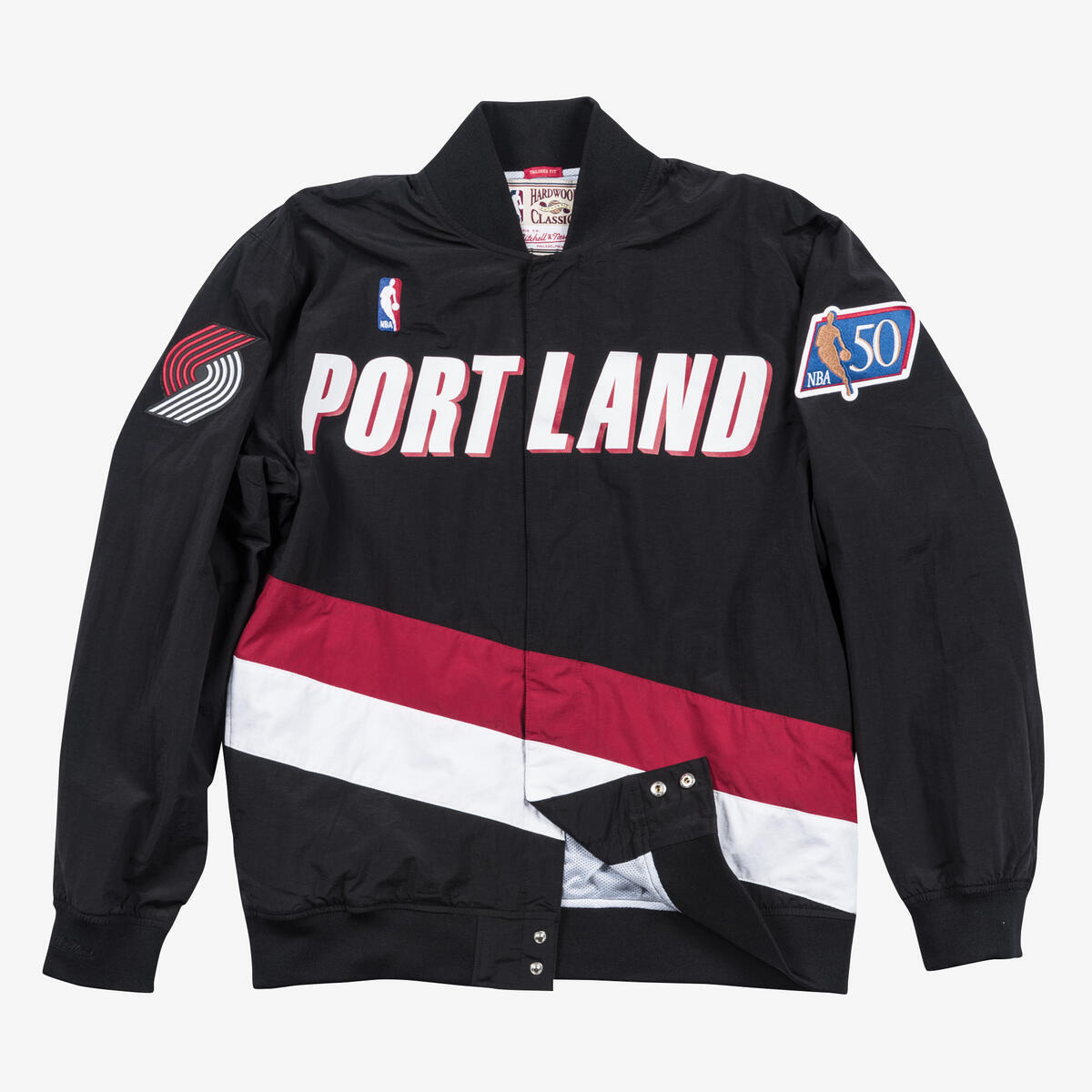 NBA AUTHENTIC WARM UP JACKET TRAIL BLAZERS 96-97 - Black - Image 1