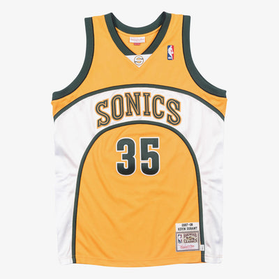NBA AUTHENTIC JERSEY SUPERSONICS KEVIN DURANT - Gold