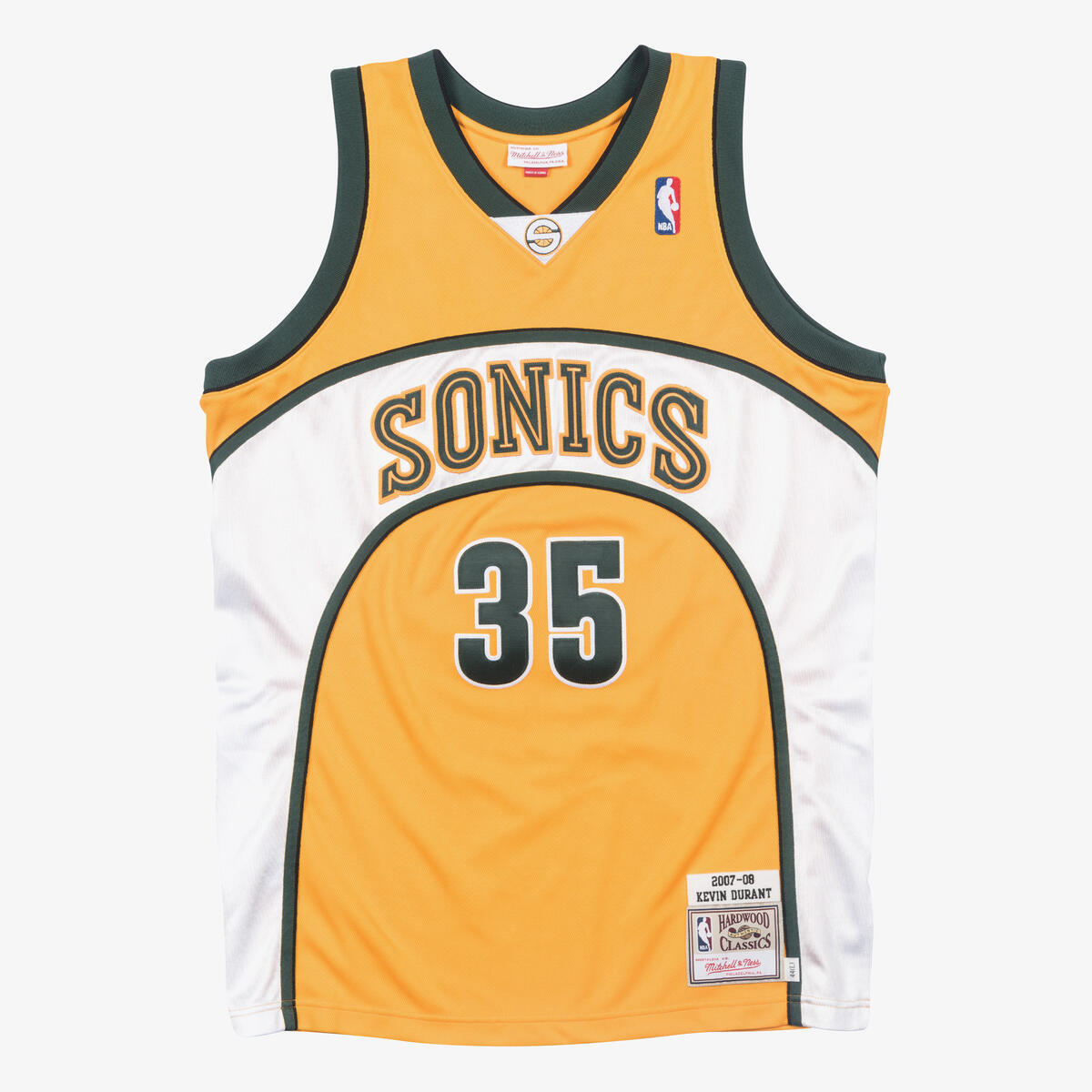 NBA AUTHENTIC JERSEY SUPERSONICS KEVIN DURANT - Gold