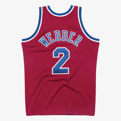NBA AUTHENTIC JERSEY BULLETS CHRIS WEBBER - Red - Image 2