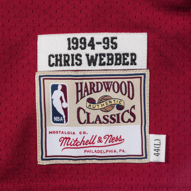 NBA AUTHENTIC JERSEY BULLETS CHRIS WEBBER - Red - Image 3