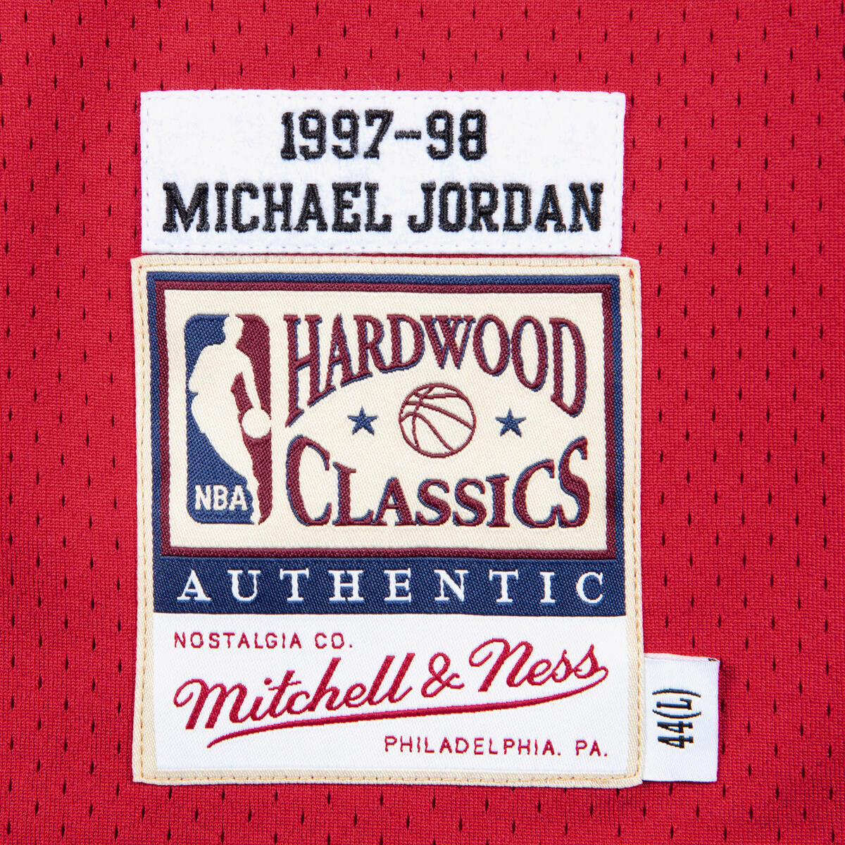 NBA AUTHENTIC JERSEY BULLS MICHAEL JORDAN - Red - Image 7