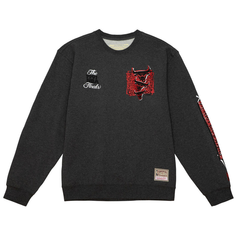 NBA BORN AND BRED CREW BULLS - Dark Grey - Image 1