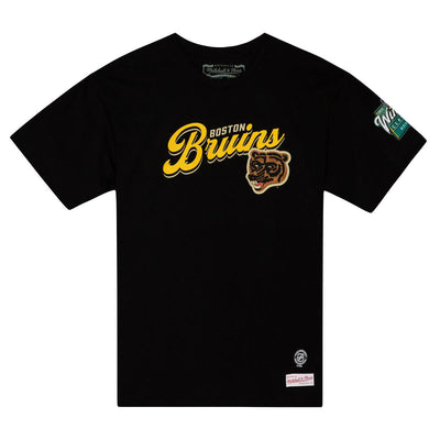 NHL WM LOCKUP TEE BRUINS - Black - Image 1