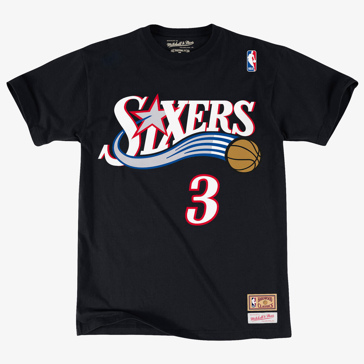 NBA N&N TEE 76ERS 1997 ALLEN IVERSON - Black - Image 1