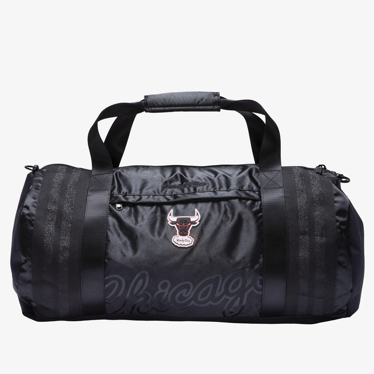 NBA SATIN DUFFEL BAG BULLS - Black - Image 1