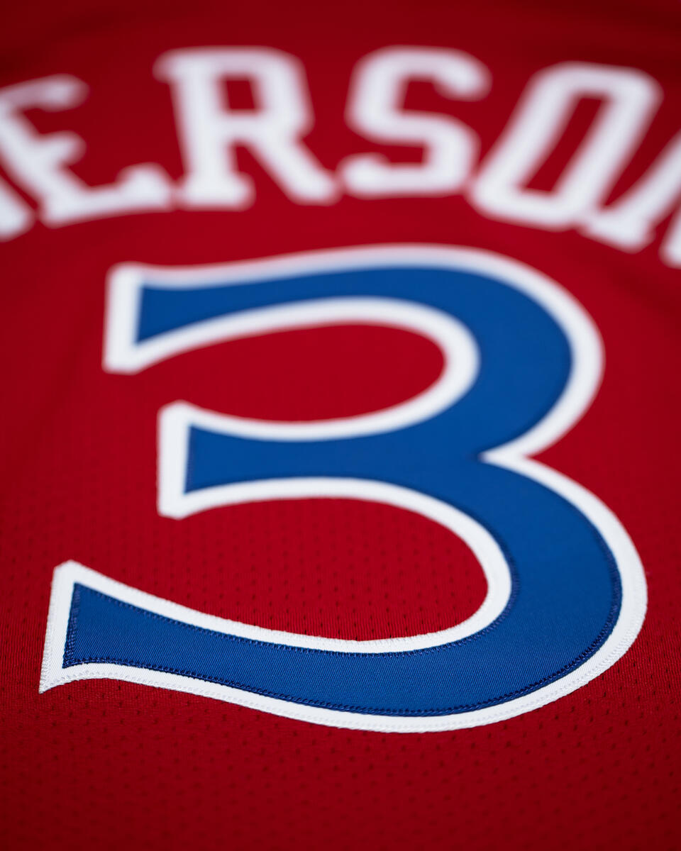 NBA AUTHENTIC JERSEY 76ERS 1996 ALLEN IVERSON Scarlet AJY4CP19161-P76SCAR96AIV - Image 3