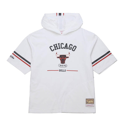 NBA GRAPHIC SS HOOD TEE BULLS White FC10112-CBUWHIT - Image 1