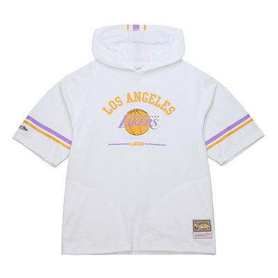 NBA GRAPHIC SS HOOD TEE LAKERS White FC10112-LALWHIT - Image 1