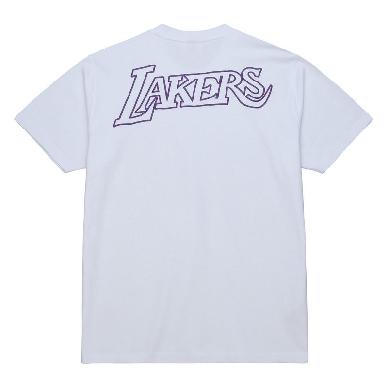 NBA STRIKER PREMIUM SS GRAPHIC TEE LAKERS White FC10124-LALWHIT - Image 2