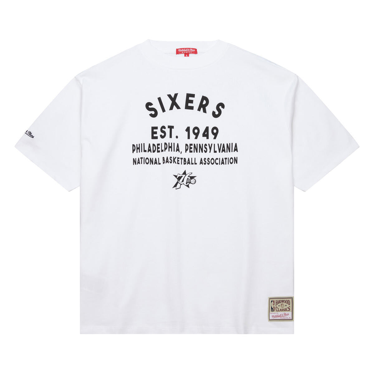 NBA WOMEN'S BOYFRIEND TEE 76ERS - White - Image 1