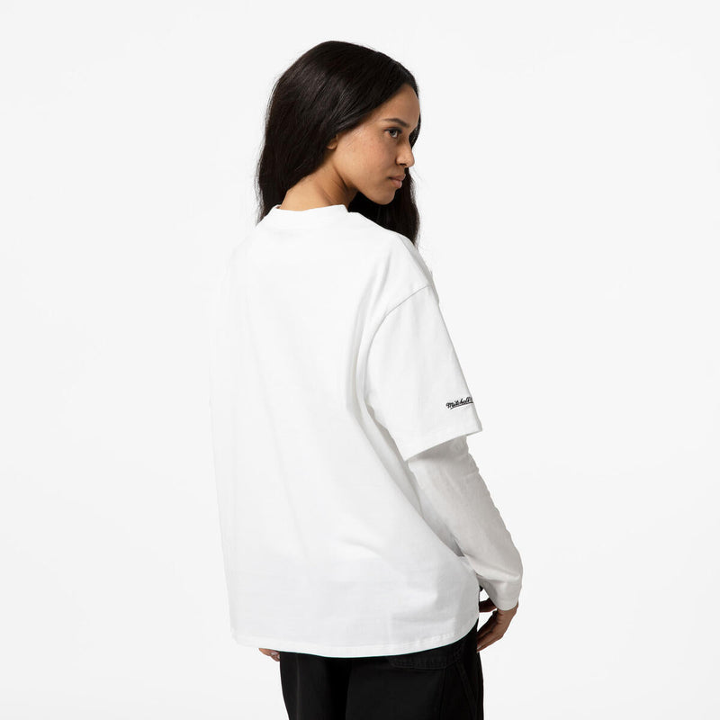 NBA WOMEN'S BOYFRIEND TEE 76ERS - White - Image 5