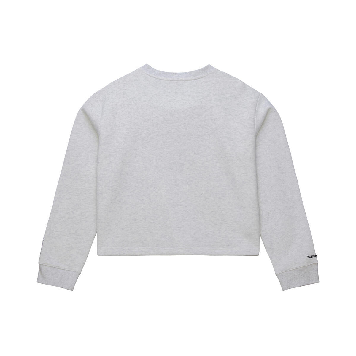 NBA WOMEN'S CROP FLEECE TOGGLE CREW 76ERS - Grey Heather - Image 2