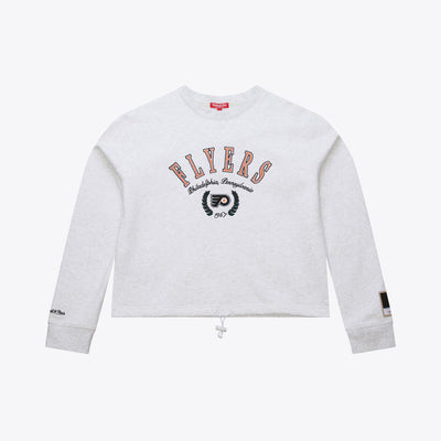 NHL WOMEN'S CROP FLEECE TOGGLE CREW FLYERS - Image 2