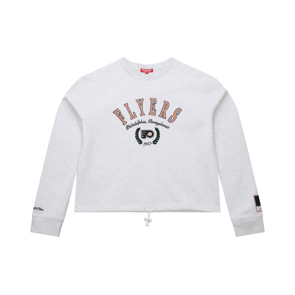 NHL WOMEN'S CROP FLEECE TOGGLE CREW FLYERS - Image 1