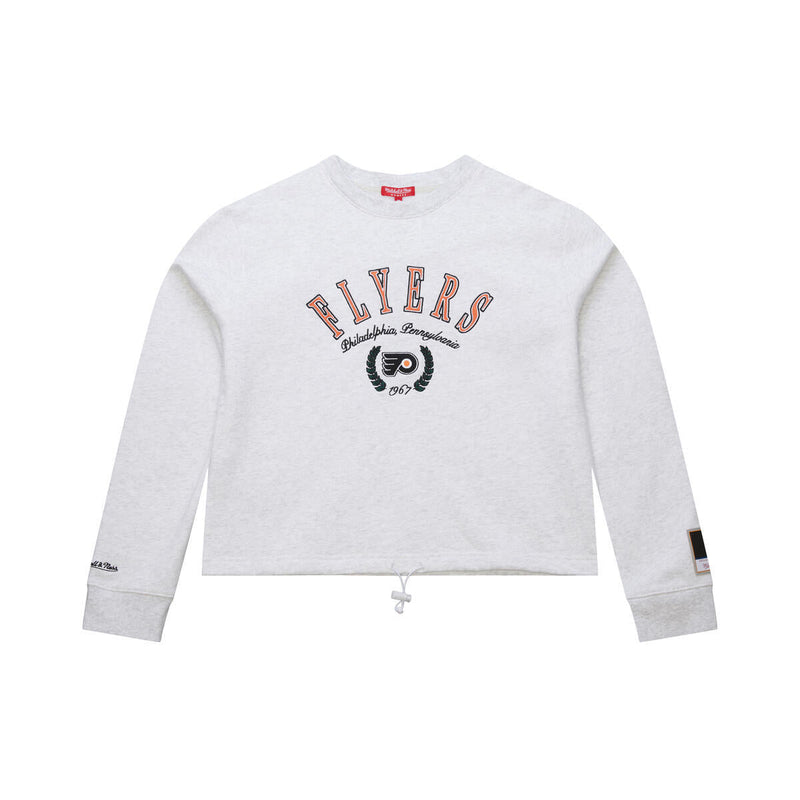 NHL WOMEN'S CROP FLEECE TOGGLE CREW FLYERS - Image 1