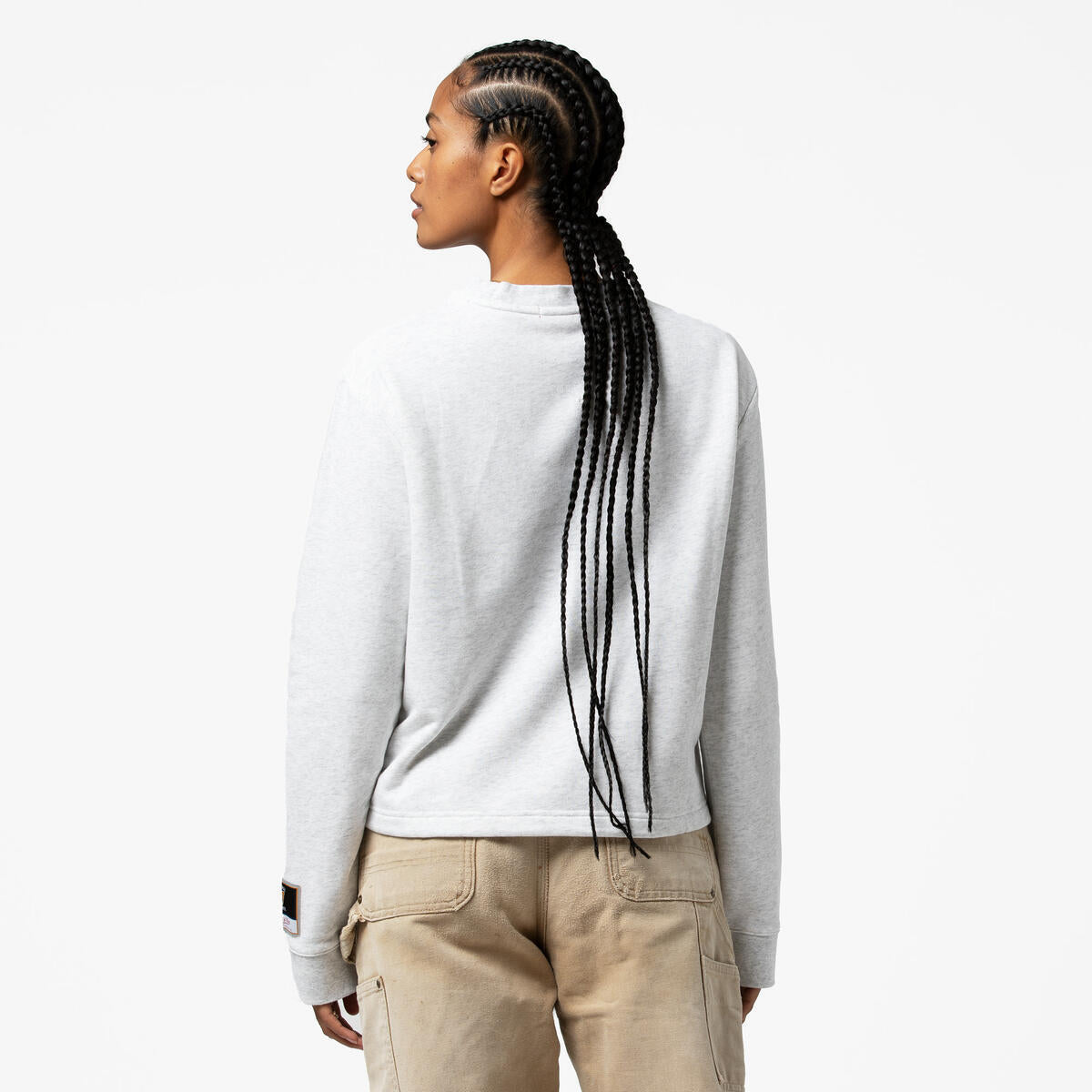 NHL WOMEN'S CROP FLEECE TOGGLE CREW FLYERS - Image 8