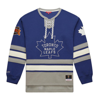 NHL WOMEN'S HERITAGE LACE-UP CREW MAPLE LEAFS - Blue - Image 1