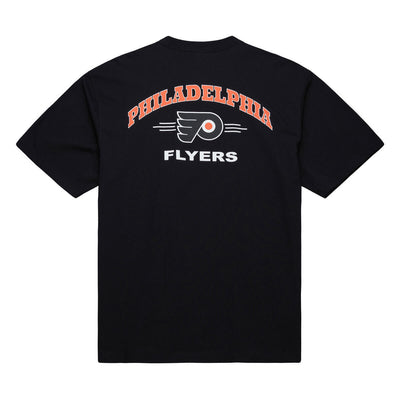 NHL DOUBLE HIT SS POCKET TEE CURRENT LOGO FLYERS - Black - Image 2
