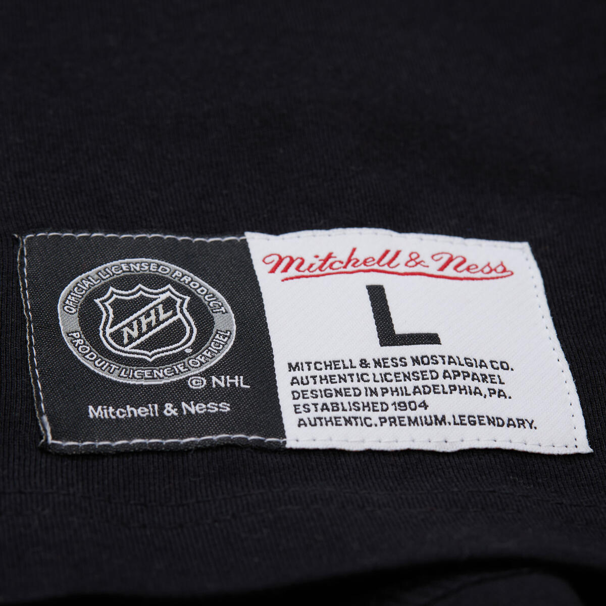 NHL DOUBLE HIT SS POCKET TEE CURRENT LOGO FLYERS - Black - Image 4