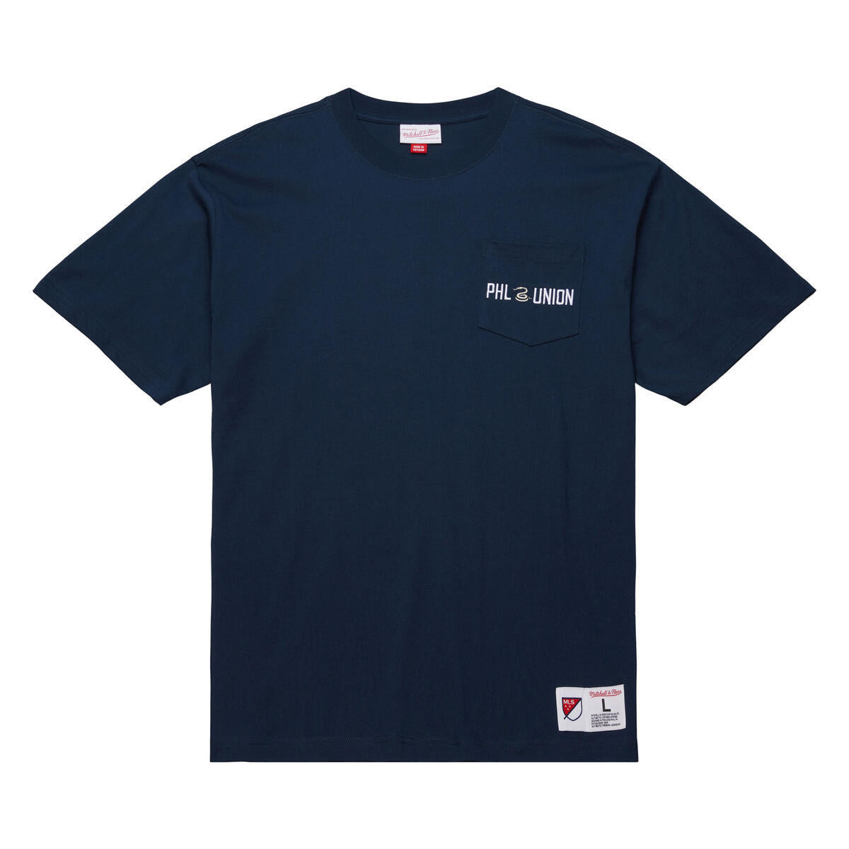 MLS DOUBLE HIT SS POCKET TEE CURRENT LOGO UNION - Image 1