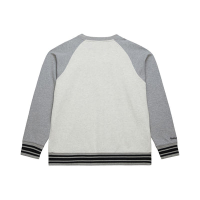 NHL HERITAGE COLLECTION FLEECE CREW CURRENT LOGO FLYERS GREY HEATHER-CREAM FC10820-PFLGHCR - Image 2