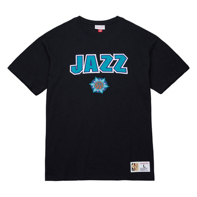 NBA LEGENDARY SLUB SS TEE UTAH JAZZ - Black - Image 1