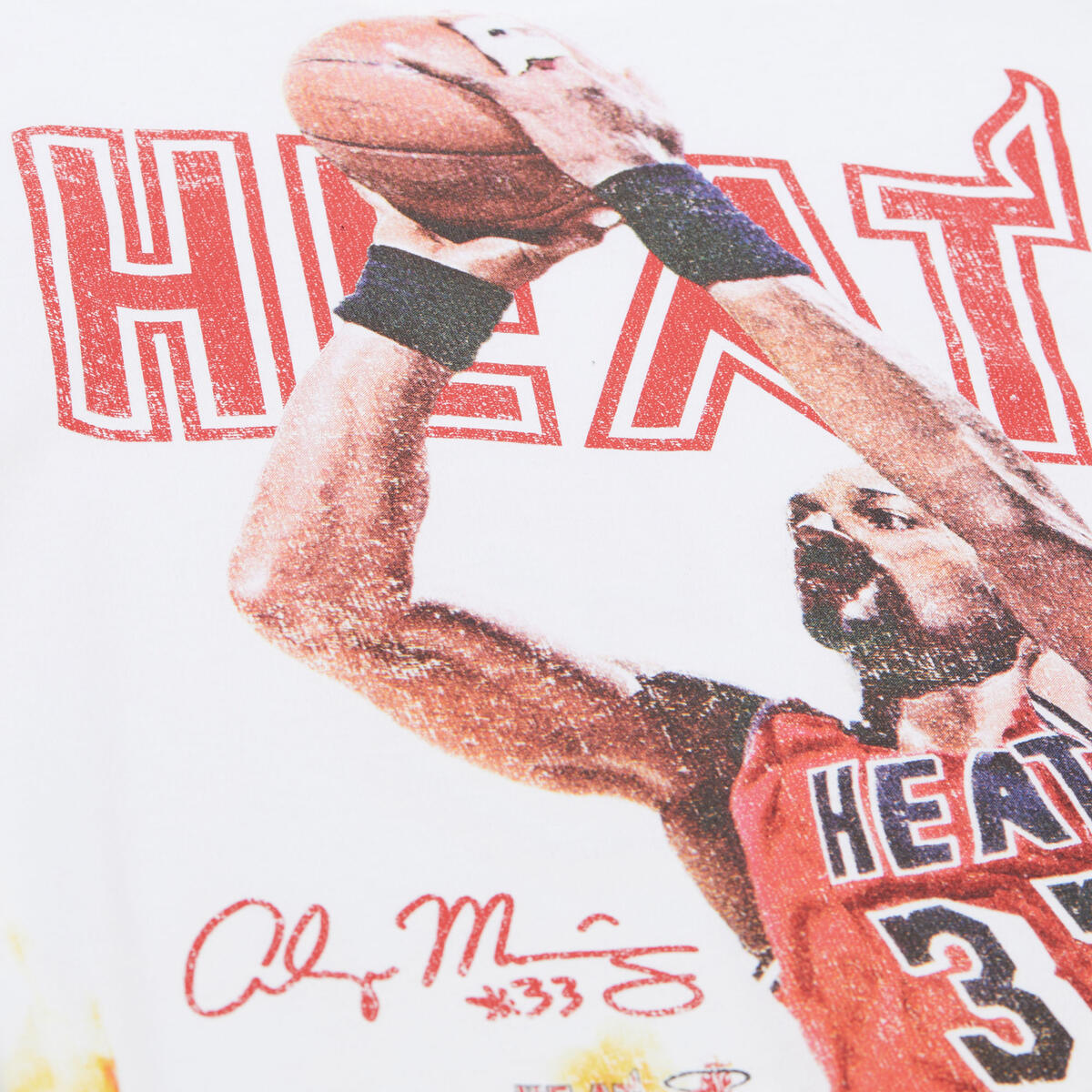 NBA PLAYMAKER PLAYER SS TEE VINTAGE LOGO HEAT ALONZO MOURNING MULTI FC11151-MHEMULT - Image 3