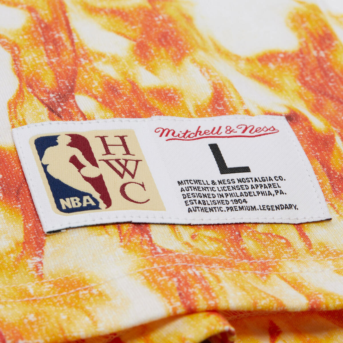 NBA PLAYMAKER PLAYER SS TEE VINTAGE LOGO HEAT ALONZO MOURNING MULTI FC11151-MHEMULT - Image 5