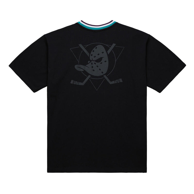 NHL PLAYMAKER SS TEE VINTAGE LOGO DUCKS Black FC11152-ADUBLCK - Image 2