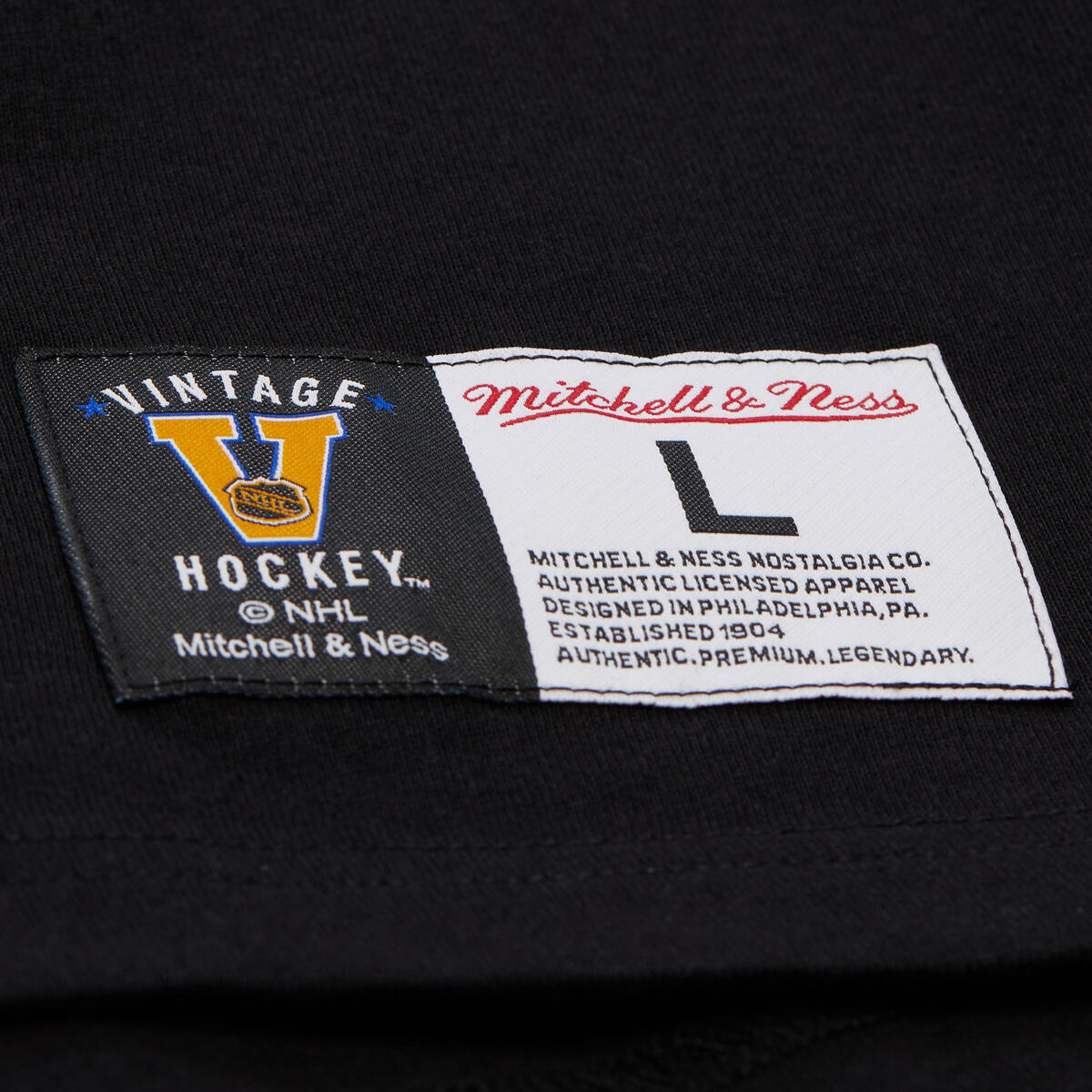 NHL PLAYMAKER SS TEE VINTAGE LOGO KINGS Black FC11152-LAKBLCK - Image 4