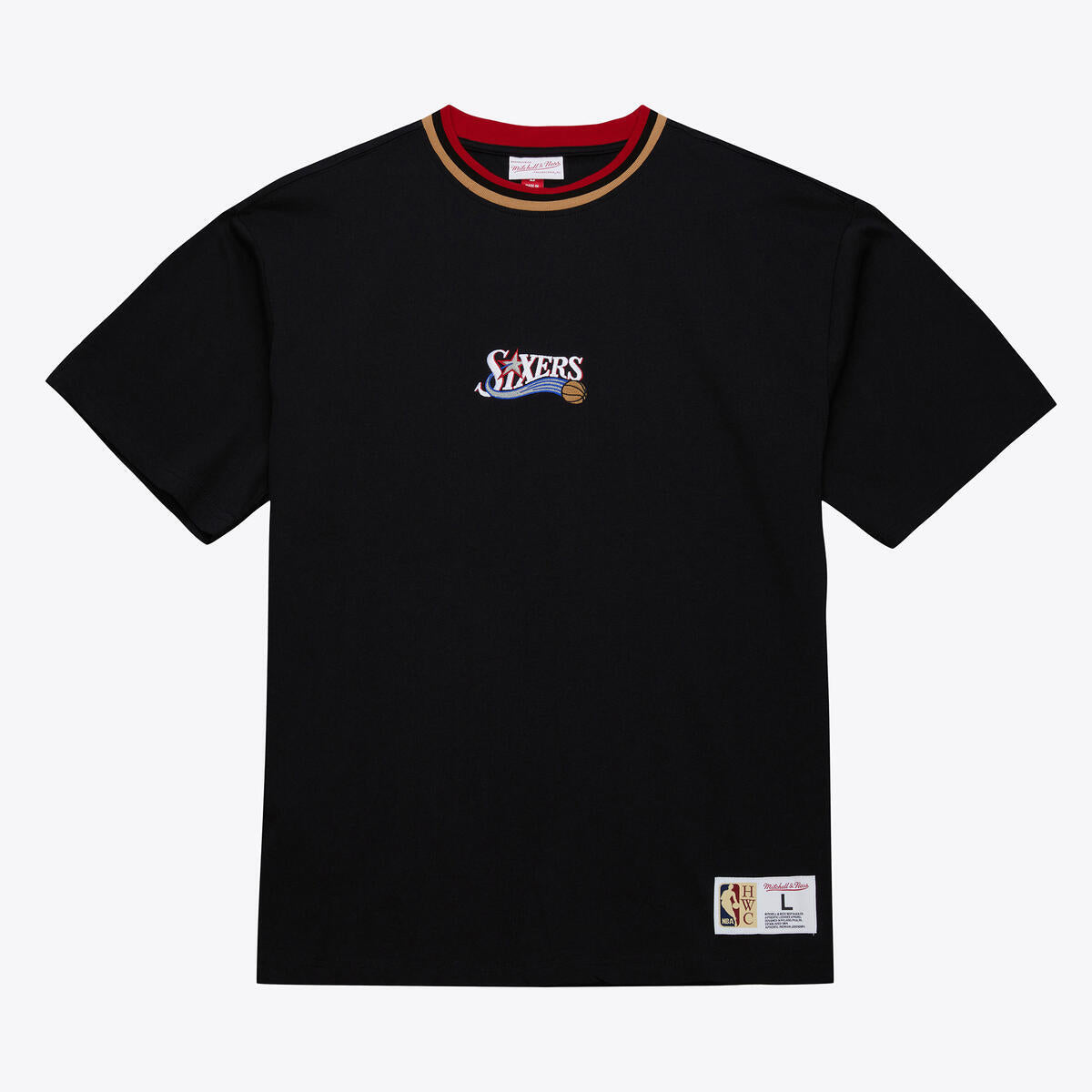 NBA PLAYMAKER SS TEE PHILADELPHIA 76ERS - Black - Image 1