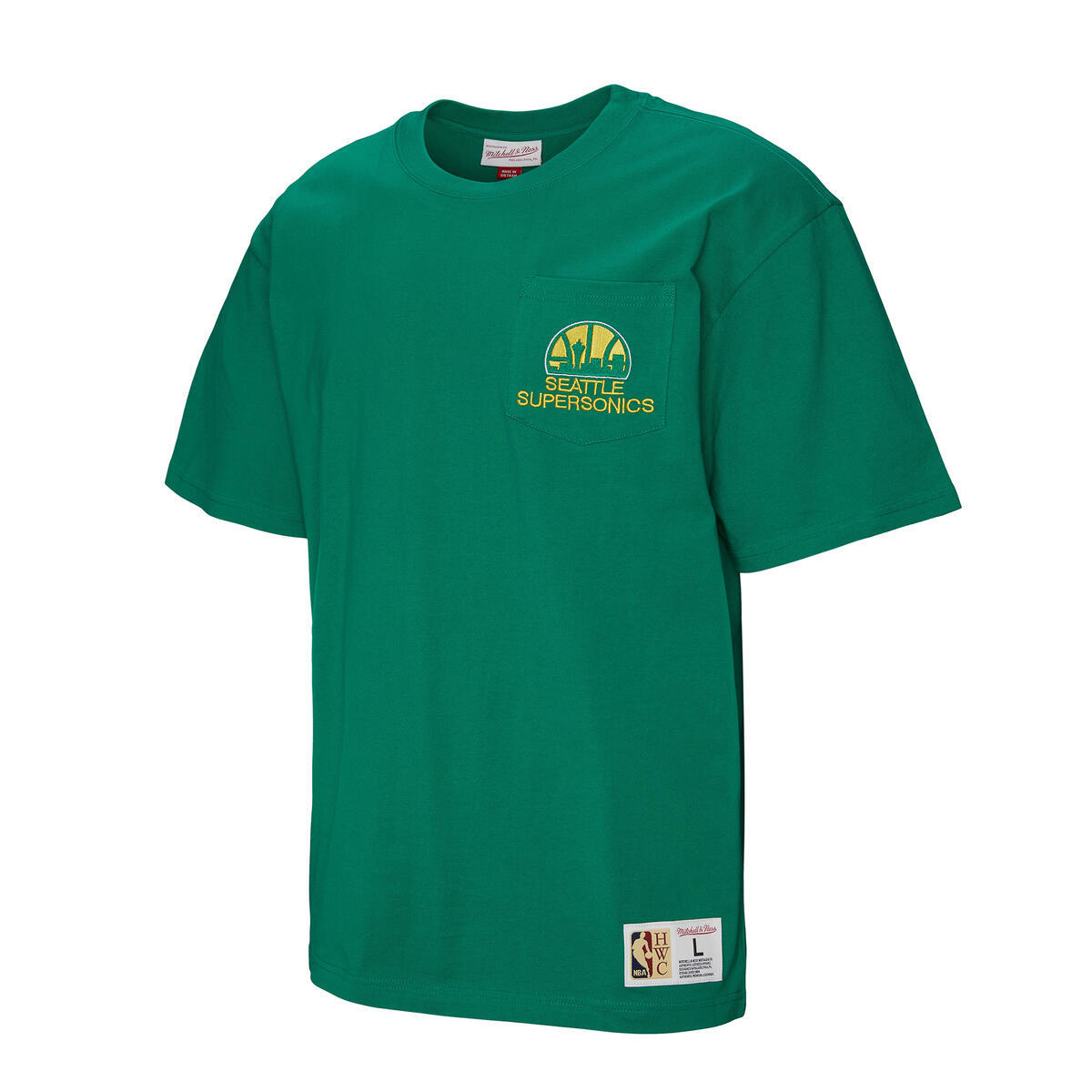 NBA MH PREMIUM SS POCKET TEE SEATTLE SUPERSONICS - Bucks Green - Image 6
