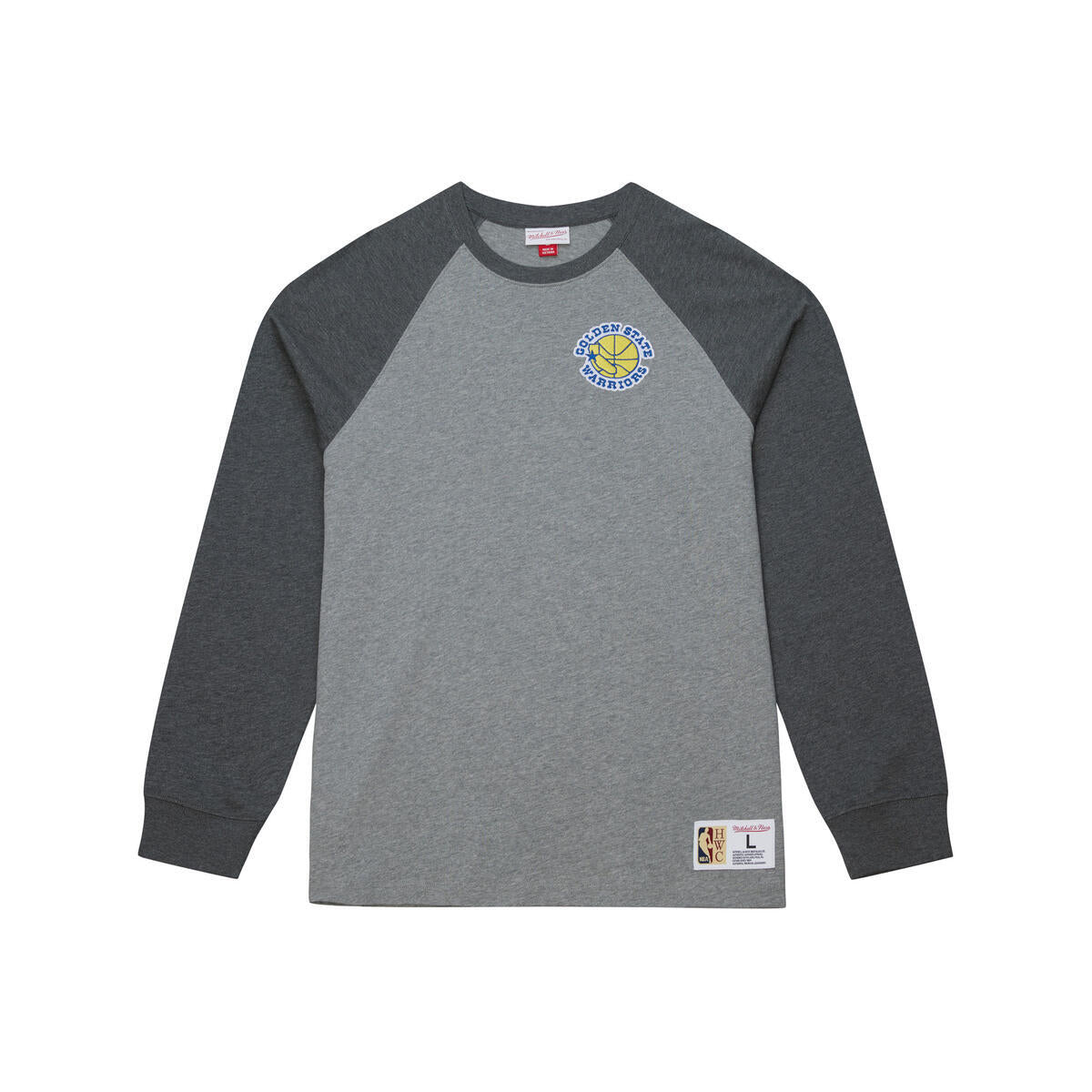NBA LEGACY COLLECTION PREMIUM LS TEE GOLDEN STATE WARRIORS - Grey Heather - Image 1